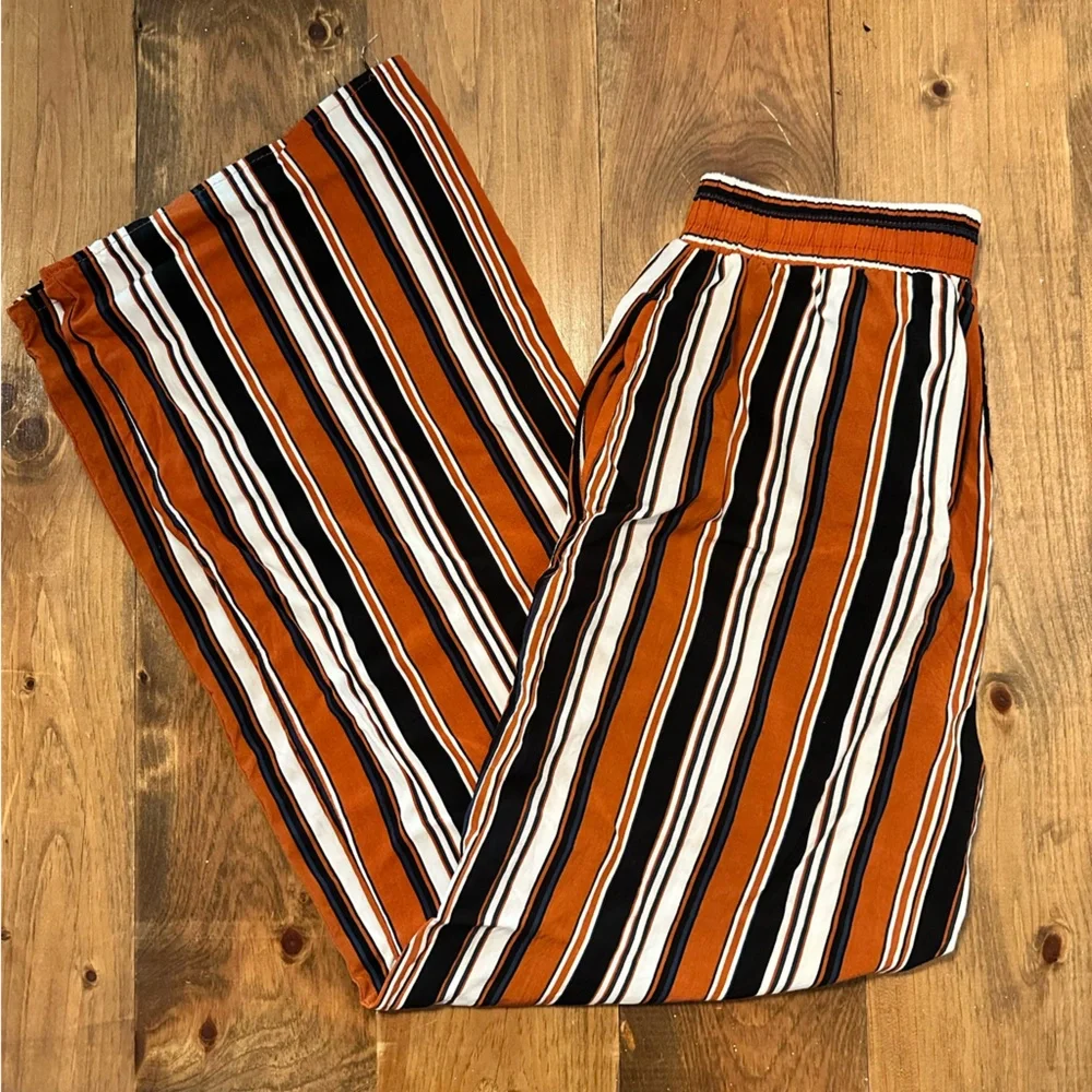 Ambiance Multicolor Striped Linen Pants - Picture 4 of 4